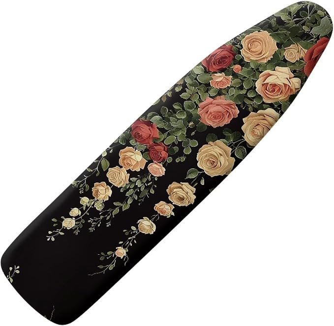 Rose Print Ironing Board Cover and Pad Heat Reflective Stain Resistant Iron by Unknown