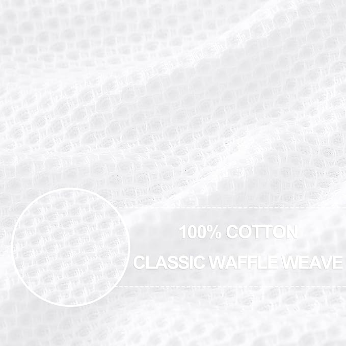 Homaxy 100% Cotton Waffle Weave Kitchen Dish Cloths 18-Pack, Ultra Soft - Image 2