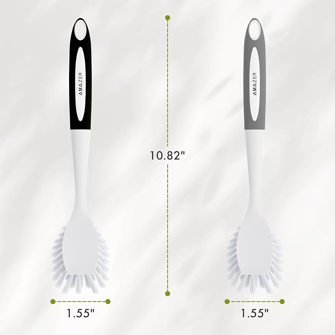 Dish Brush, 2 Pack Dish Scrubber - Image 2