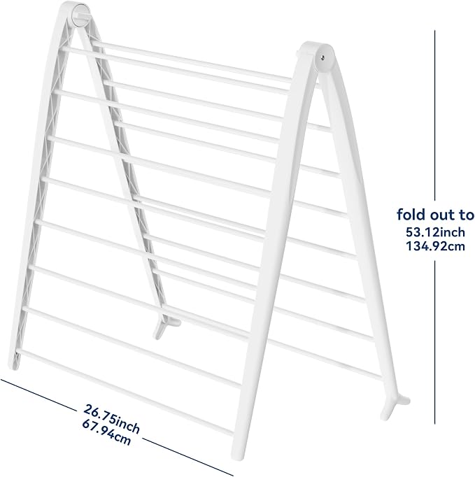 Whitmor Spacemaker Folding Drying Rack, Indoor Clothes Organizer - Image 2