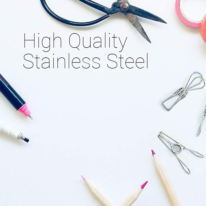 40 Pack Stainless Steel Clothes Pins - Image 3