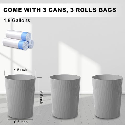 UUJOLY Small Bathroom Trash Can - Image 2