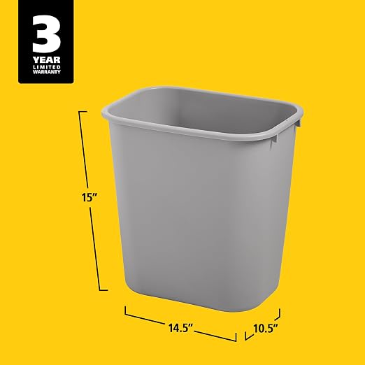 Rubbermaid Commercial Products Resin Wastebasket/Trash Can, 7-Gallon/28-Quart - Image 6