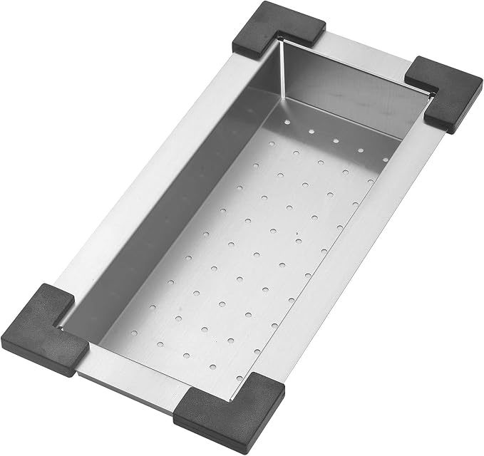 STARSTAR Workstation Ledge Top Mount/Drop-in 304 Stainless Steel Luxury Single Bowl For Kitchen,Yard, Office, Bar, Laundry Sink (25 x 22)