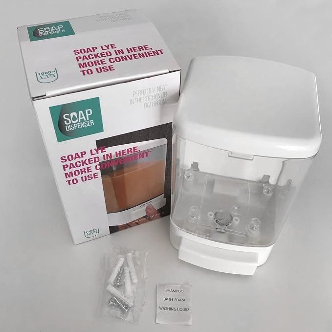 Manual Soap Dispenser Wall Mounted, Bathroom Kitchen Commercial | Leak-proof - Image 7