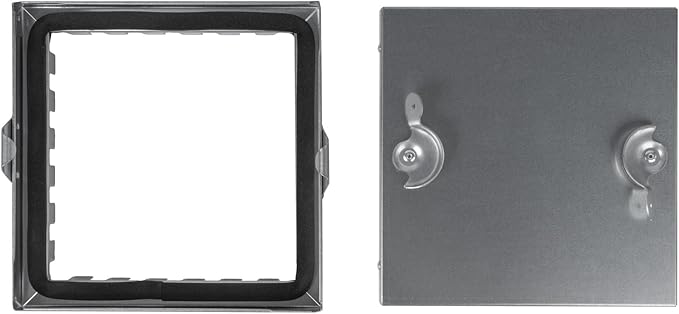 Repa Market 8 x 8 Inch Galvanized Steel Duct Access Door – Airtight Insulated Crawl Space Access Doors - Inspection HVAC Panel with Hinged 2 Clasp Lock Door – Door Access for Ventilation Cleanout