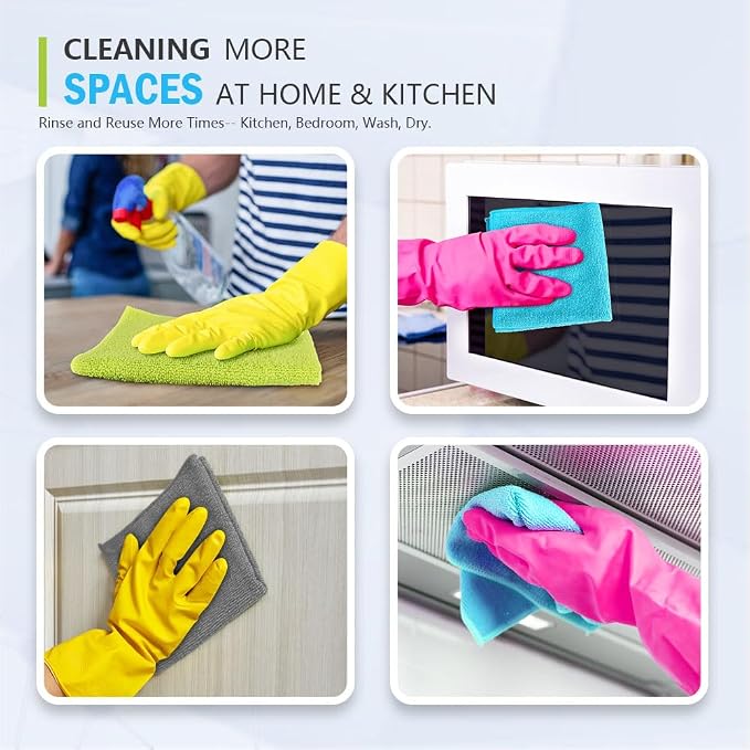 AIDEA Microfiber Cleaning Cloth-100PK, Microfiber Towels - Image 6