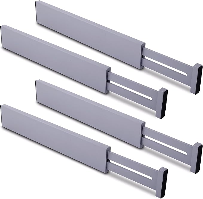 Utoplike Kitchen Drawer Dividers Large, Spring Loaded, Works in Dresser by Utoplike