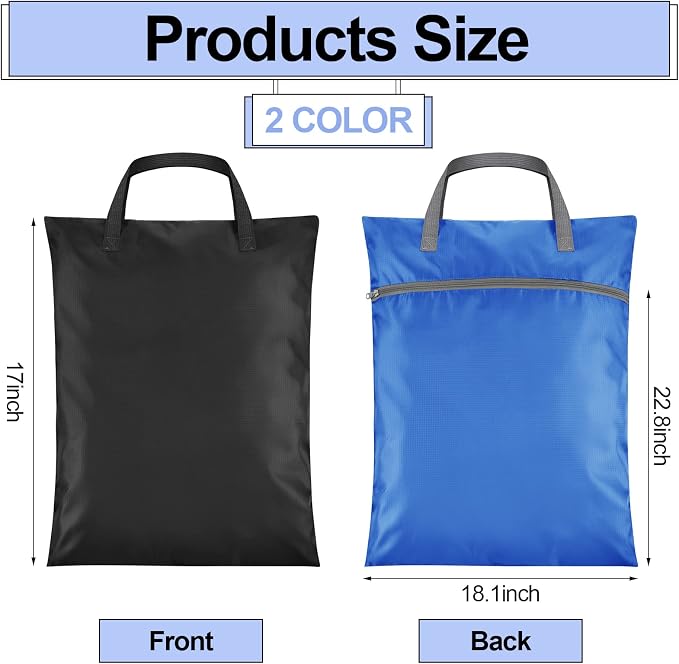 Oudain 2 Pcs Travel Laundry Bags Waterproof Dirty Clothes Bag - Image 3