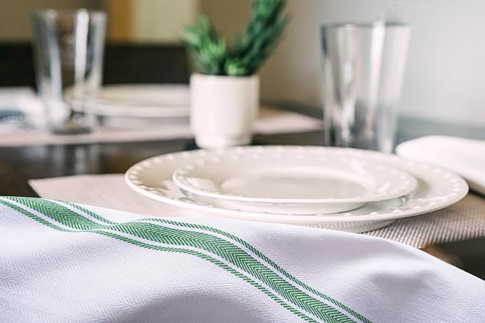 Dish Towels 15 Pack Multi Stripe 100% Cotton Kitchen Towel 15x25 Inch Tea Towels - Image 4