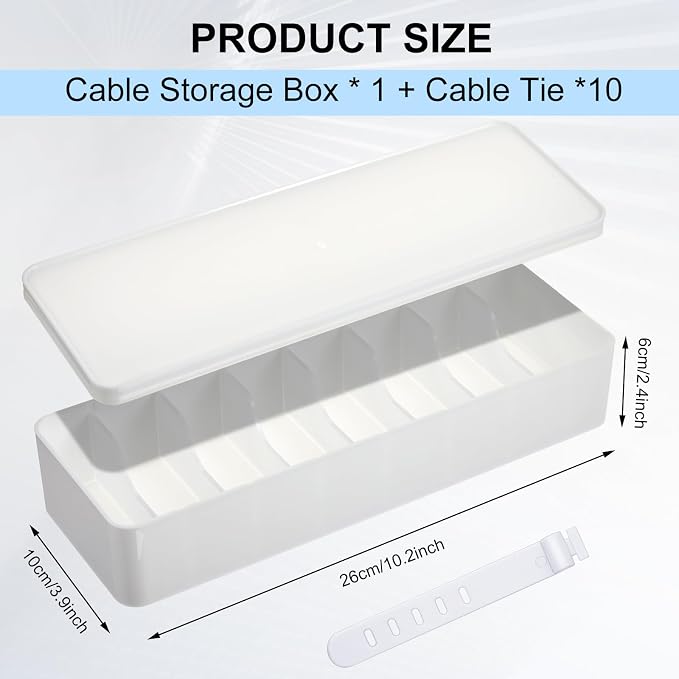 Tatuo 4-Pack Cord Organizer Box - Image 2