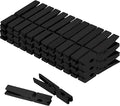 Black Colored Clothes pins 2.9inch 50PCS Black, Colorful ClothesPins Wooden by WAENLIR