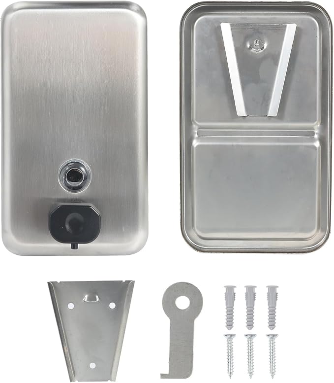 Stardrix Heavy Duty Stainless Steel Wall Mount Soap Dispenser, 1100ml/37oz - Image 7
