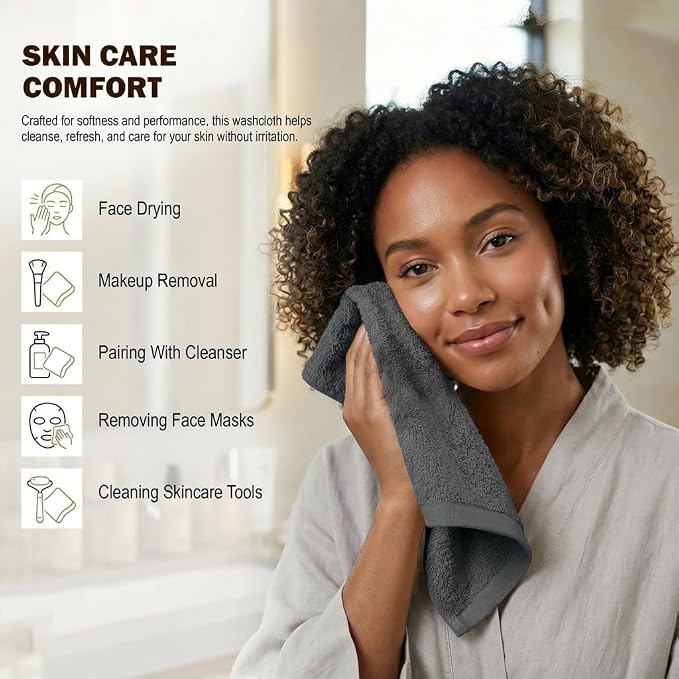 Utopia Towels 12 Pack Washcloths, 12x12 in, 100% Cotton, Fast Drying Soft Feel - Image 9