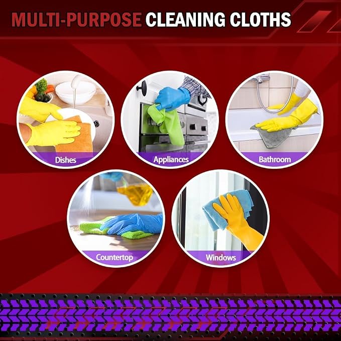 AIDEA Microfiber Cleaning Cloth 5 Pack, Microfiber Towels - Image 7
