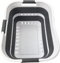 SAMMART Collapsible Plastic Rectangular Laundry Basket by SAMMART