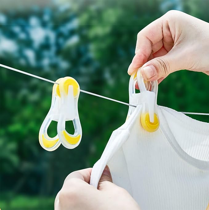 20 Pack Colorful Heavy Duty Plastic Clothespins Laundry Peg Clips | heavy duty - Image 5