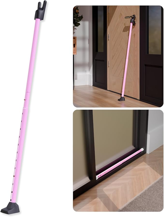 SECURITYMAN 3-in-1 Door Security Bar, Security Door Stoppers & Door Barricade – by SECURITYMAN
