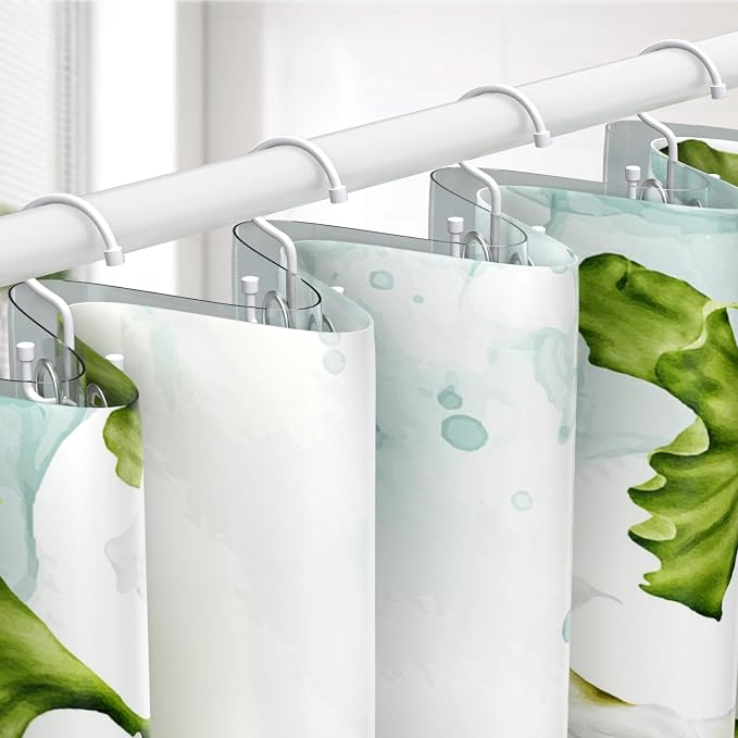 Shower Curtain Hooks, Shower Curtain Rings, Durable Shower Curtain Hangers Rust - Image 2