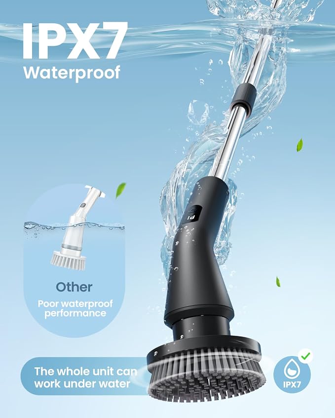Leebein Electric Spin Scrubber, 2026 Upgraded Cordless Cleaning Brush Bathroom - Image 3