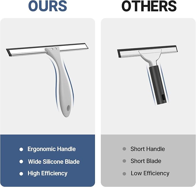 AmazerBath Squeegee for Shower Glass Door, All-Purpose Squeegee - Image 3