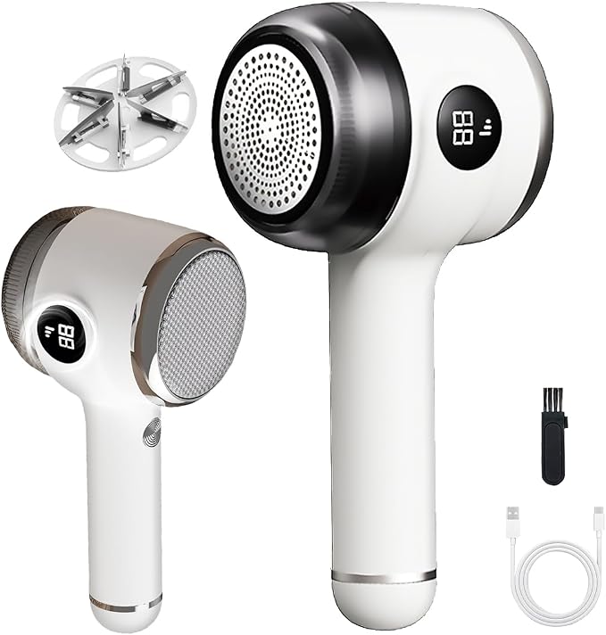 Cordless Rechargeable 2-in-1 Fabric Shaver & Lint Remover by YIUMAF