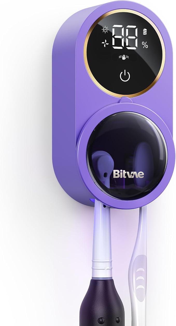 Bitvae Tooth Brush Holder for Bathroom Infrared Sensing | Toothbrush Cleaner by Bitvae