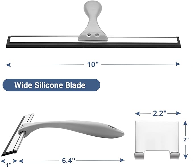 AmazerBath Squeegee for Shower Glass Door, All-Purpose Squeegee - Image 2