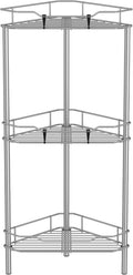 HuggieGems Metal Floor Standing Corner Shower Caddy, 3 Tier by HuggieGems