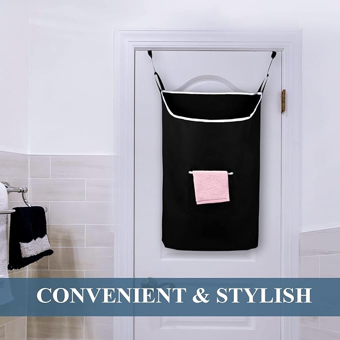 TFLC X-Large Hanging Laundry Hamper bag, 20x3.75x31" - Image 6