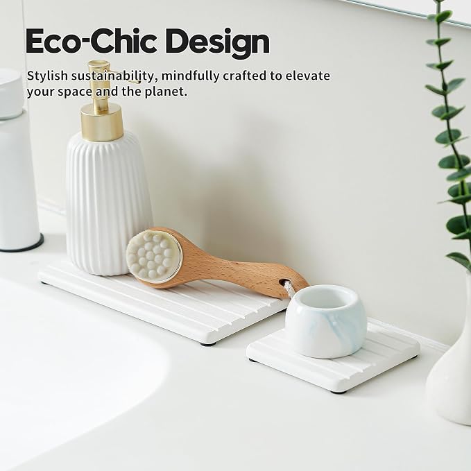 3 Pack Water Absorbent Diatomite Coasters, Stone Drying Mat - Image 6