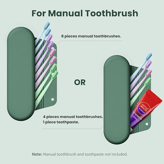 Silicone Electric Toothbrush Travel Case, Manual Toothbrush Travel Cover - Image 3