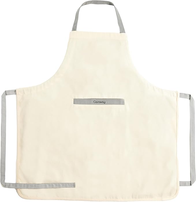 Caraway Apron - 100% Organic Cotton Apron - Features 2 Pockets & Adjustable Neck Strap