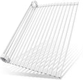Ohuhu Over Sink Dish Drying Rack, 17.6" W x 15.4" L Roll Up Dish Racks Kitchen by Ohuhu