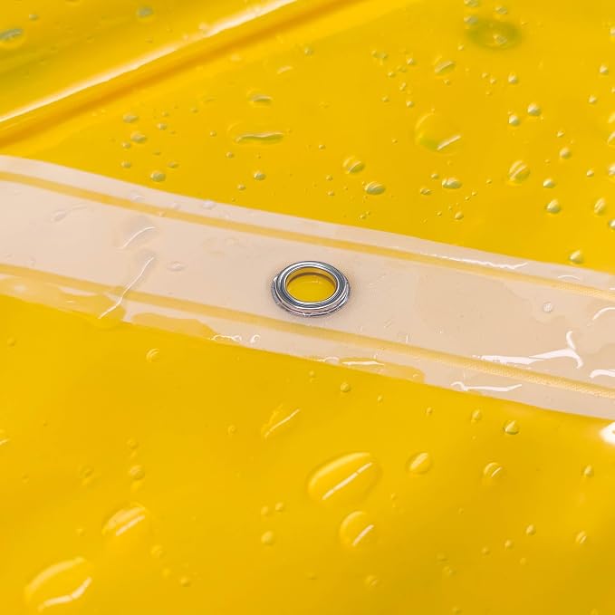 Barossa Design Clear Yellow Shower Curtain Liner Standard Size - Image 6