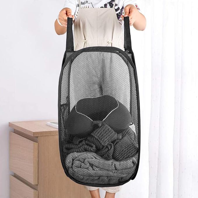 2 Packs Mesh Pop up Laundry Hamper - Image 5