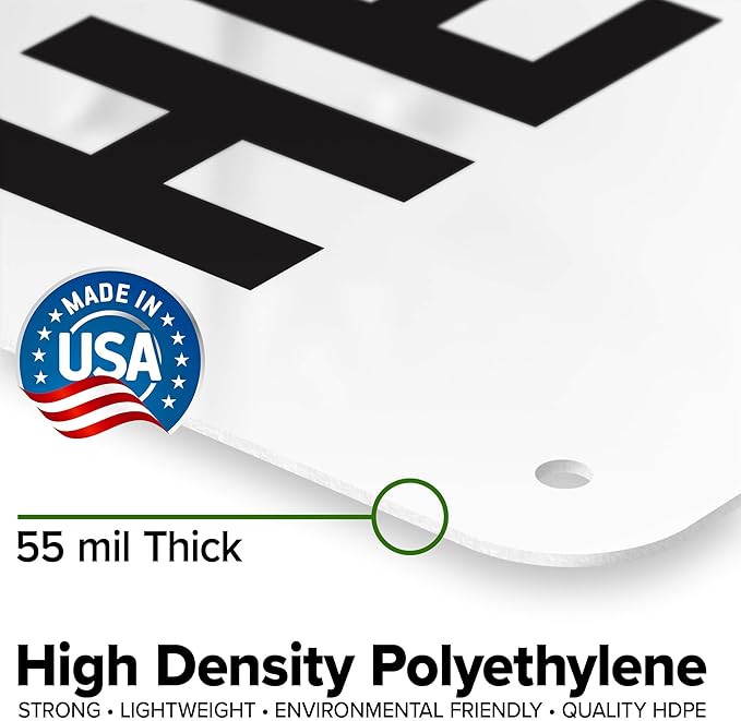 Custom Emergency Sign, OSHA Sign, 7x10 Inches, 55 mil thick HDPE (high density polyethylene), Made in USA by My Sign Center