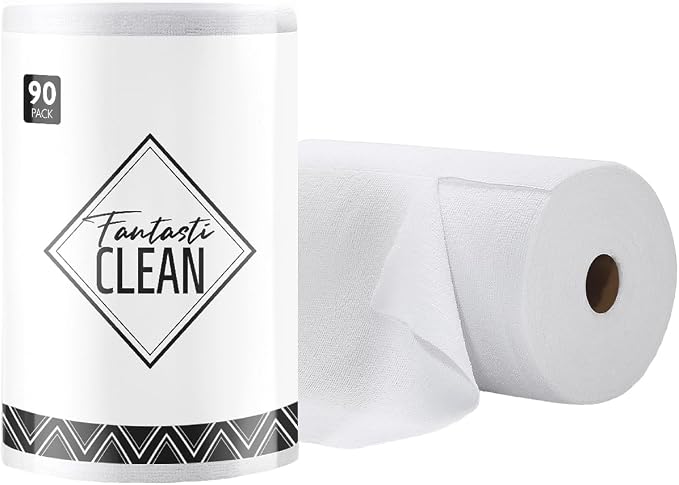 Fantasticlean Microfiber Cleaning Cloth Roll- 90 Sheets, Tear-away Microfiber by Fantasticlean