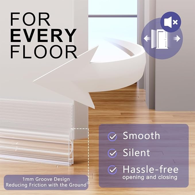 Door Draft Stopper, Adjustable Door Sweep - Image 3