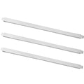 (Set of 3) 20" Stainless Steel Steam Table Adapter Bars – Hotel Pan Divider for Full & Fractional Size Pans (3, Top Lenth 21-inch, Bottom Lenth 20-inch)