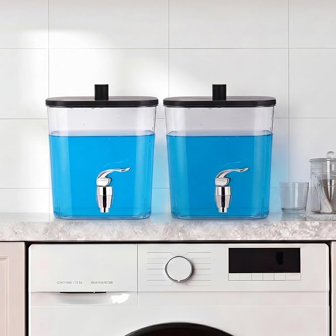 Sawysine 2 Pack Laundry Detergent Dispenser, 145 oz /4.3L Fabric Softener - Image 4