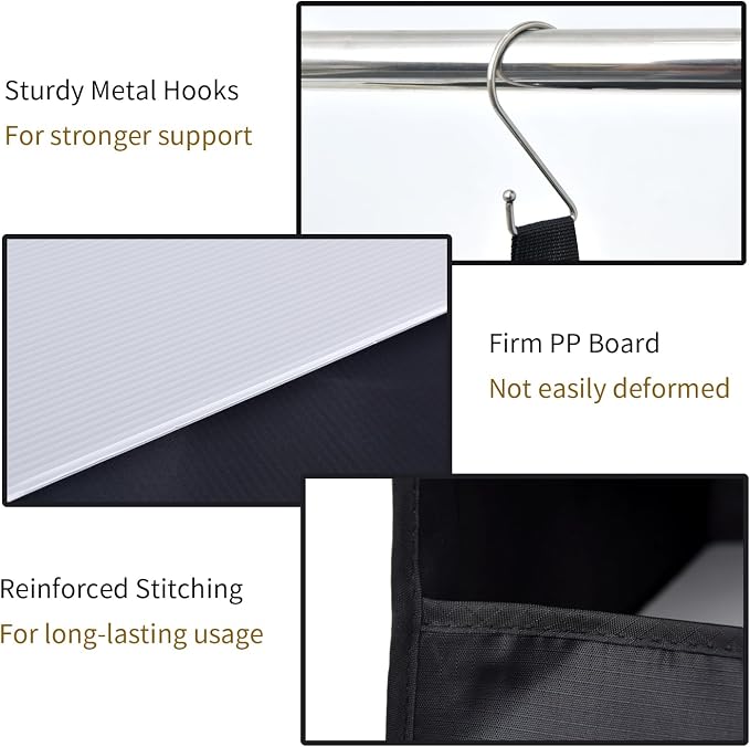 GRANNY SAYS 4-Shelf Hanging Closet Organizer, Foldable Storage, No-Sag Support - Image 6