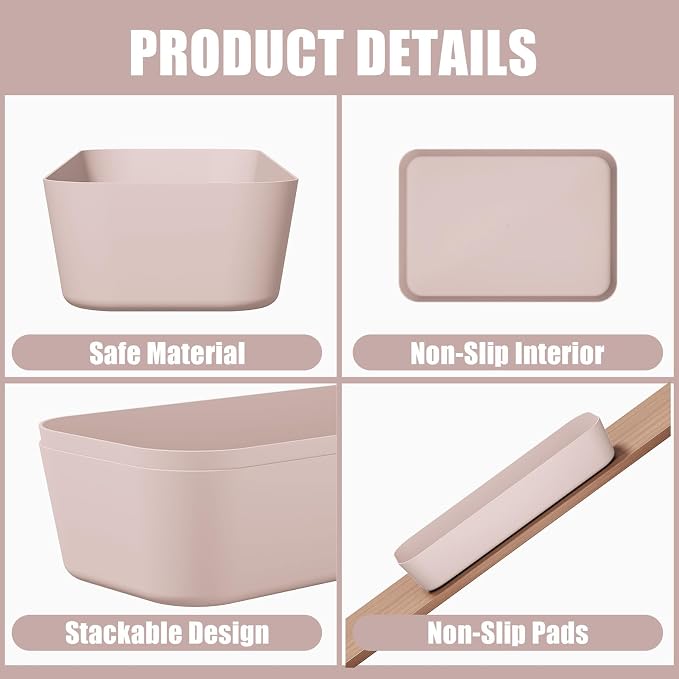 Drawer Organizers Bins 18 PCS for Bathroom Makeup Desk Office | - Image 3