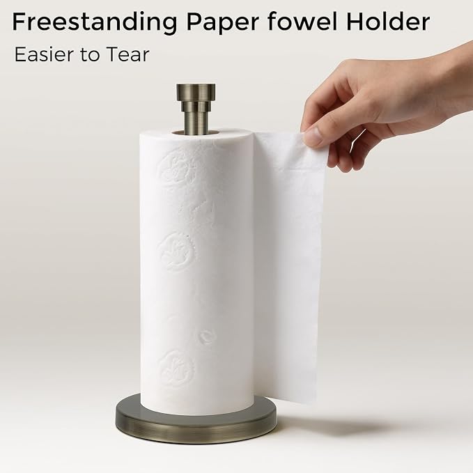 Paper Towel Holder Countertop, Freestanding Paper Towel Stand - Image 7