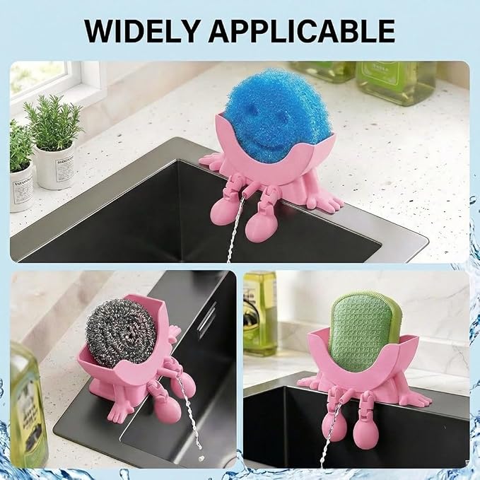 Creative Drainage Sponge Holder: Traceless Glue, 3D Printed Funny Kitchen Sink - Image 6