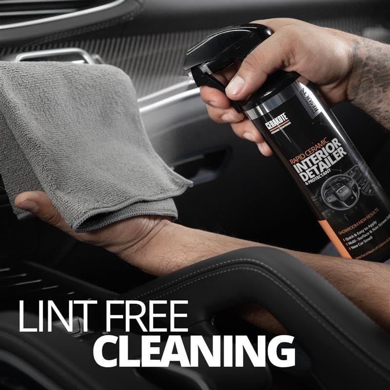 CERAKOTE® Microfiber Towels for Cars, 300 GSM Lint-Free Cloths, 12 Pack - Image 4