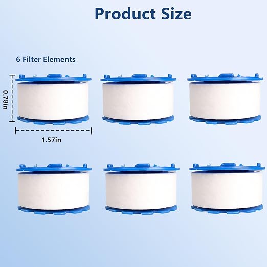 6 Pcs Sink Water Filter Elements, Universal Sink Faucet Filter Elements - Image 2