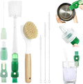 XYFuuee 5 Pack Bottle Brush Set, 5 in 1 Water Bottle Cleaning Brush, Long by Transformyouroutdoorspace