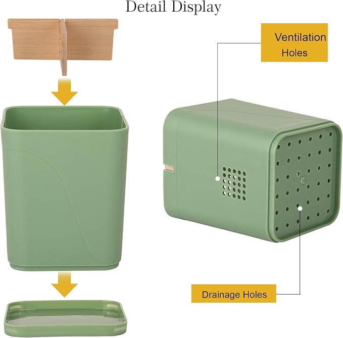 Electric Toothbrush Holder Tooth Brush and Toothpaste Organizer, Drainage Holes - Image 3