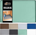 GORILLA GRIP Waterproof Silicone Under Sink Mat with Raised Lip for Kitchen and Bathroom, 34 x 22 in, Cabinet Shelf Liner Stay in Place Mats Dishwasher Safe Drawer Liner, Organizer Tray, Mint